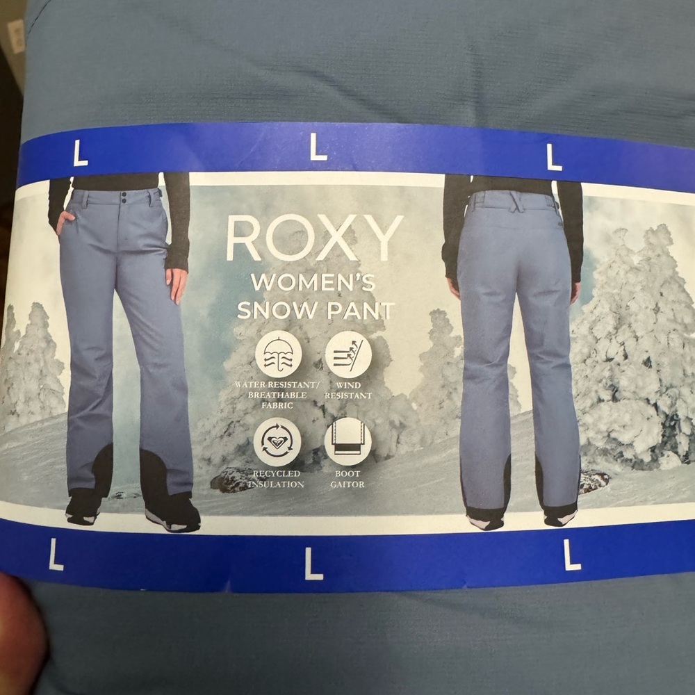 Roxy Women's Light Blue Snow Pants